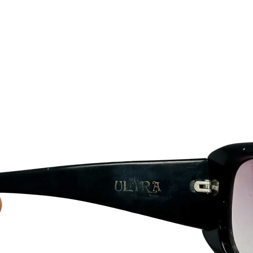 Vintage 80s 90s ULTRA Sunglasses Dynamic Decor Black Casino Hip Hop